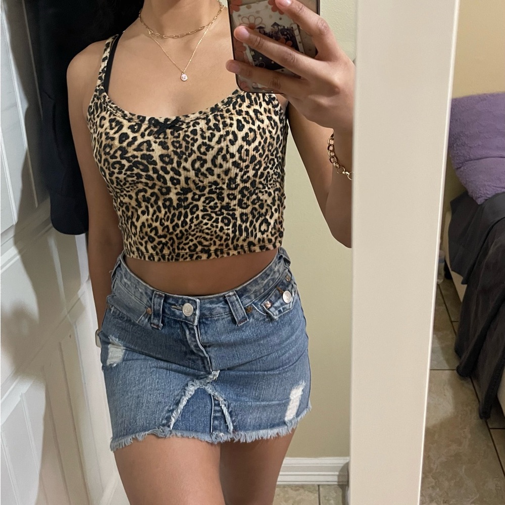 Forever 21 leopard print cami top